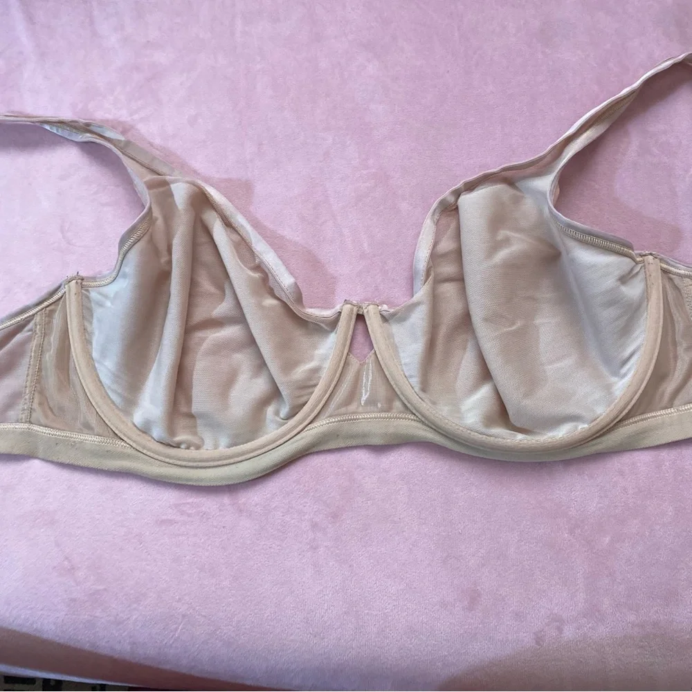 SOMA UNBELIEVABLE Lift Scoop Balconette Unlined Bra Hush Color Demi 40DD 40E